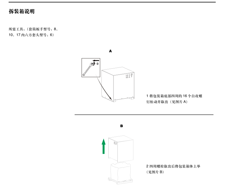 拆装箱说明