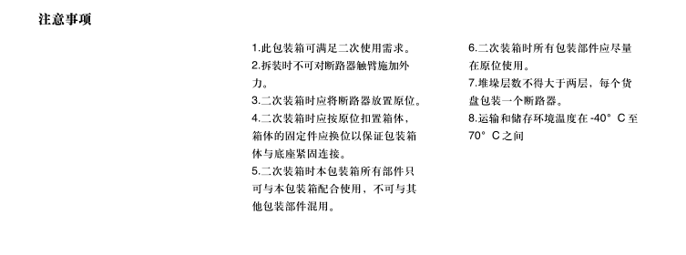 拆装箱注意事项