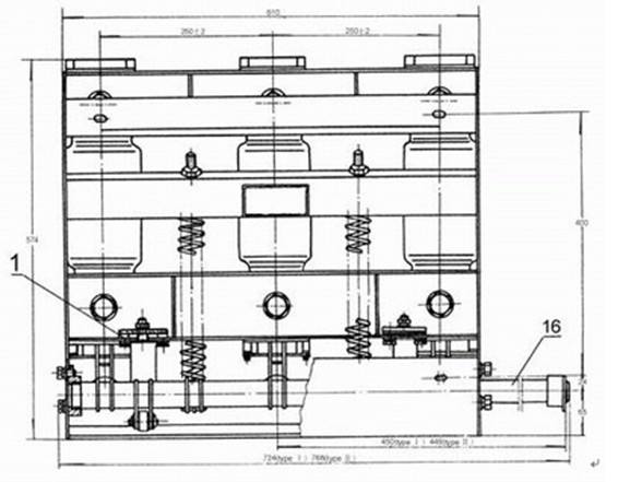 真空断路器正面结构图